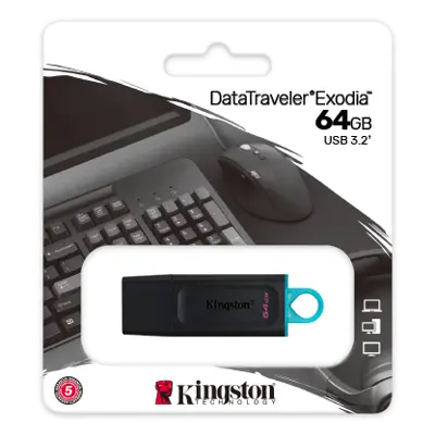 флешка KINGSTON DataTraveler Exodia 64 GB USB 3.2