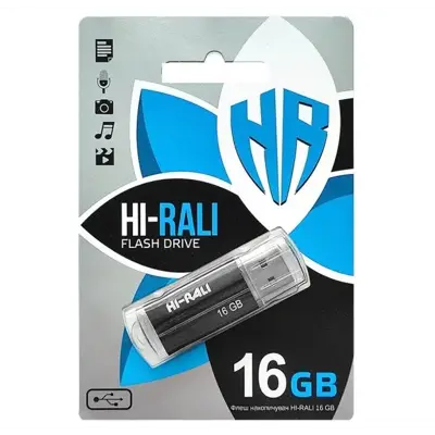 флешка Hi-Rali 16GB Corsair чорний
