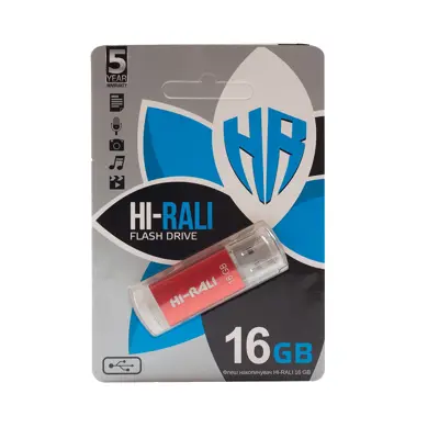 флешка Hi-Rali 16GB Rocket серiя червоний