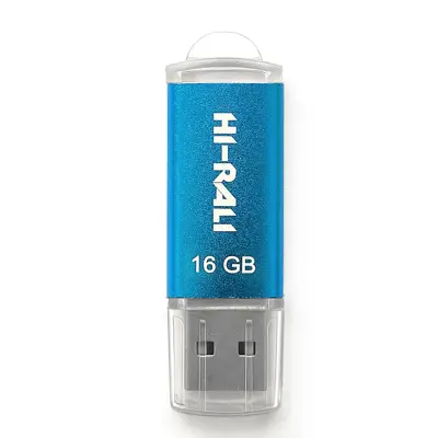 флешка Hi-Rali 16GB Rocket синій