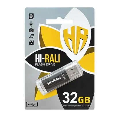 флешка Hi-Rali 32GB Rocket чорний