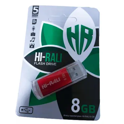 флешка Hi-Rali 8GB Rocket червоний