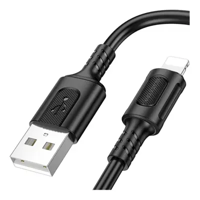 Кабель BOROFONE BX111 USB to Lightning 2.4A 1m чорний