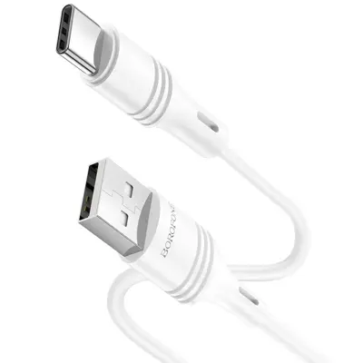 Кабель BOROFONE BX43 USB - Type-C CoolJoy 3A 1m white