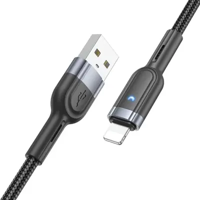 Кабель HOCO U117 USB to Lightning 2.4A, 1.2м чорний