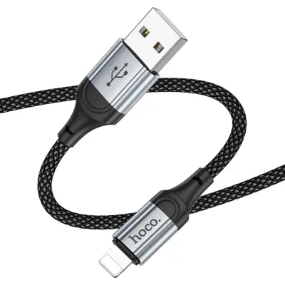 Кабель HOCO USB - Lightning X102, data, 2,4A, 1m чорний