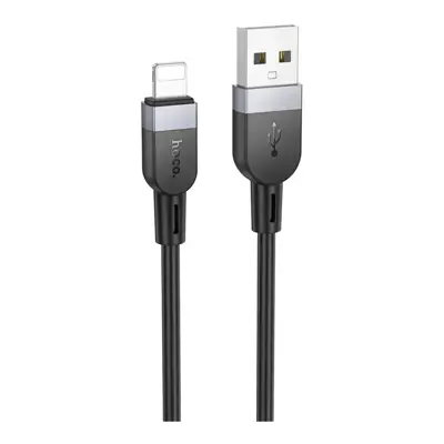 Кабель HOCO USB iPhone X109 silicone 2,4A 2m чорний