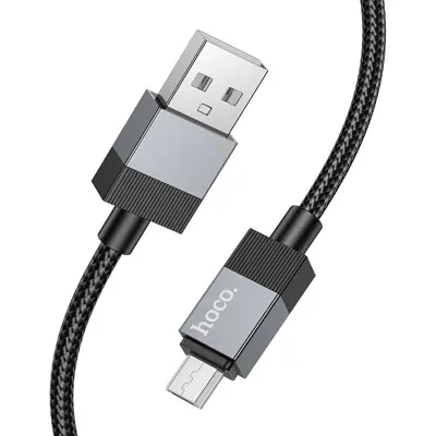 Кабель HOCO X110 USB to Micro 2,4A 1m чорний