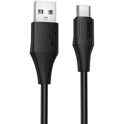 Кабель HOCO X124 USB to Type-C silicone 3A 1m чорний