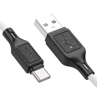Кабель HOCO X90 USB to Type-C silicone 3A 1m White