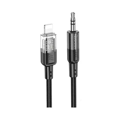 кабель HOCO UPA27 Lihtning to Jack3.5 Transparent Discovery Edition Digital audio conversion 1,2м