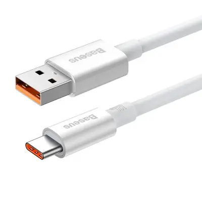 Кабель Power Delivery Baseus USB to Type-C Moon PD100W 1m White P10320102214-01