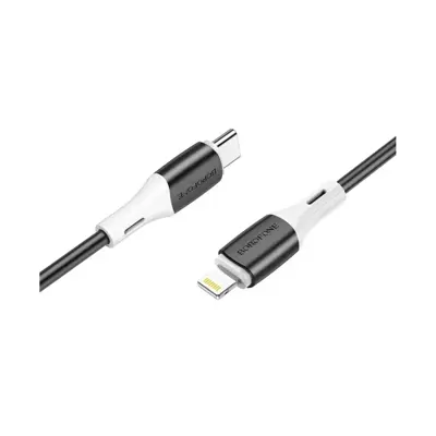 Кабель Power Delivery BOROFONE Type-C to IPhone BX79 silicone PD20W 1m чорний