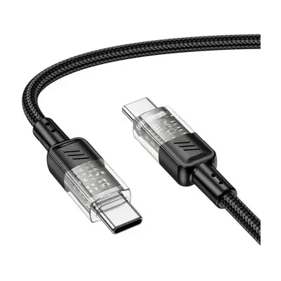 Кабель Power Delivery HOCO U129 Type-C PD60W 1,2m. чорний