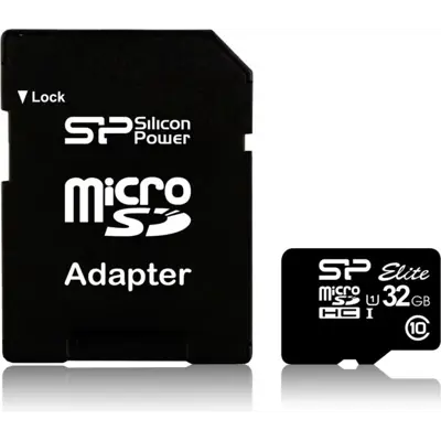 карта пам'яті SILICON POWER Elite microSDHC 32 GB Class 10 + adapter