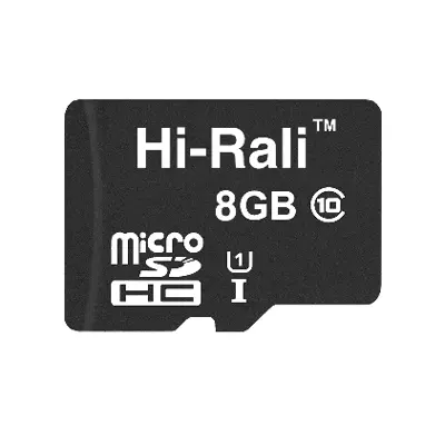 Картка пам'яті microSDHC HI-RALI 8GB class 10 UHS-1