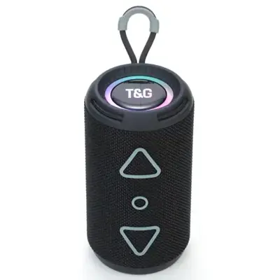 Колонка TG656 bluetooth з RGB ПІДСВІЧУВАННЯМ, speakerphone, радіо, ЧОРНА