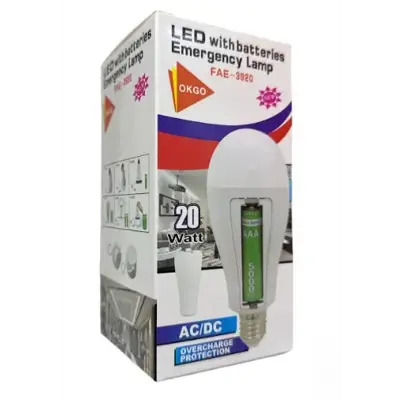 Ліхтар ЛАМПОЧКА FAE-3920LED 20W SMD+2x18650 