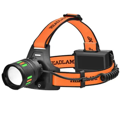 Ліхтар налобний BL-T203-TG PM10-TG+СОВ zoom 2х18650 1+3режими