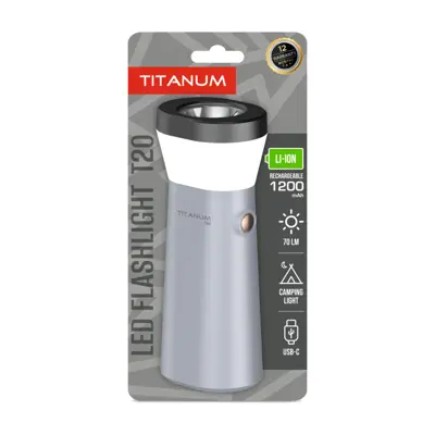 Ліхтар ручний TITANUM TLF-T20 70Lm Gray 