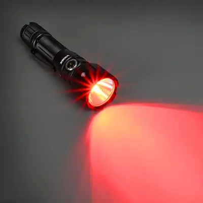 Ліхтар ручний VIDEX VLF-A376 3600Lm 300метрів, Liion 21700 4000mAh, IP66, type-c, з червоним світлом