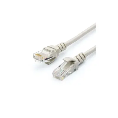 патч корд ATCOM UTP, RJ45, Cat.5e patchcord molded, 15m, сірий 4965