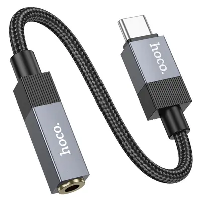Перехідник HOCO UPA32C Clever Type-C to AUX 3.5 чорний