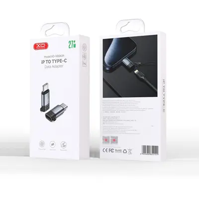 Перехідник XO NB263A iPhone Female to Type-C Male PD27W Black