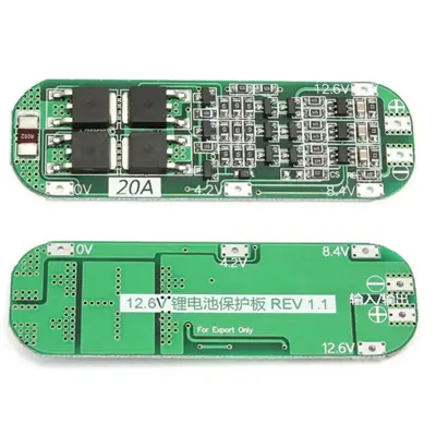 плата BMS 3S Li-Ion 18650 12.6V 20A