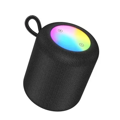 Портативна bluetooth колонка HOCO HC30 Oceano 5W BT5.4, TWS FM TF card USB AUX RGB підсвітка, Black