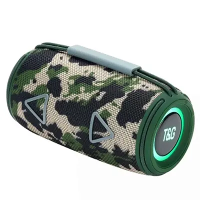 Портативна bluetooth колонка T&G TG657 2x8W, FM, USB, TF, AUX камуфляж