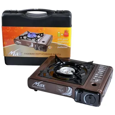 Портативна газова плита MS-2500LPG (Корея) коричнева