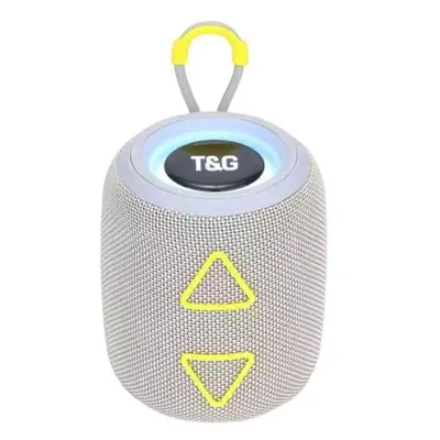 Портативна колонка T&G TG655 bluetooth 5.0, RGB Led, TWS, FM, AUX, TF, USB, сіра