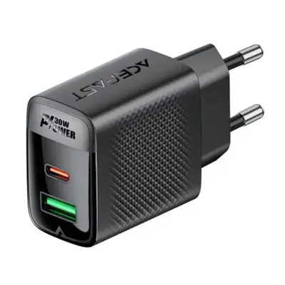Зарядне ACEFAST A98 PD30W 1USB 1Type-C чорний