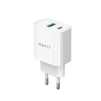 Зарядне HAVIT UC111 USB ype-C PD20W QC3.0 White