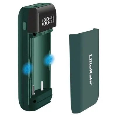 Зарядне powerbank LiitoKala Lii-MP2  2 канали, Li-Ion, 14500-21700, LCD, Type-C 