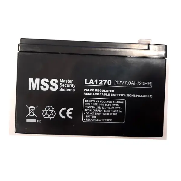 Акумулятор AGM MSS MS1270 12V 7A 151*65*94/6 від батарейки.com.ua