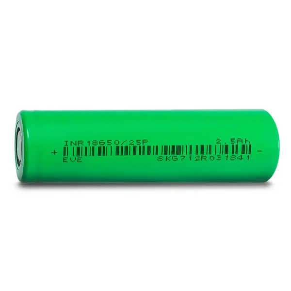 Акумулятор Літієвий EVE LiNiMnCoO2 INR18650-25P 3,6V 2500mAh високотоковий 30A від батарейки.com.ua