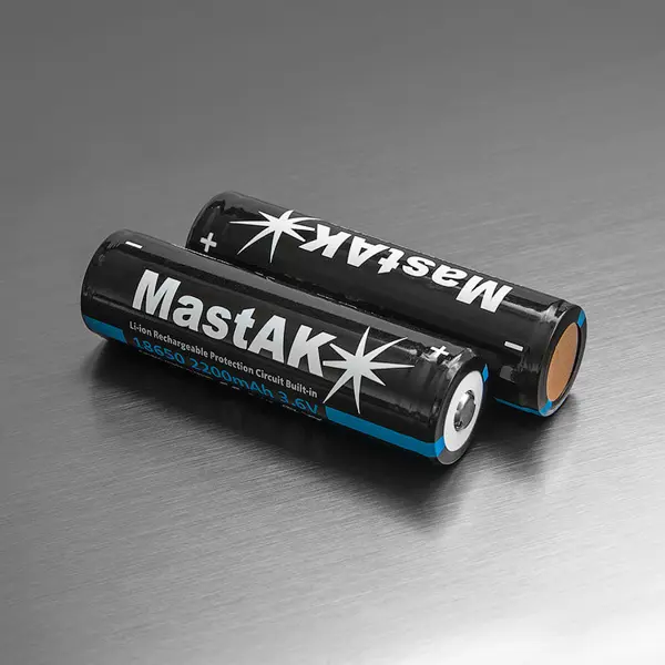 Акумулятор Літієвий MastAK 18500 1400mAh 3.6V з платою захисту від батарейки.com.ua