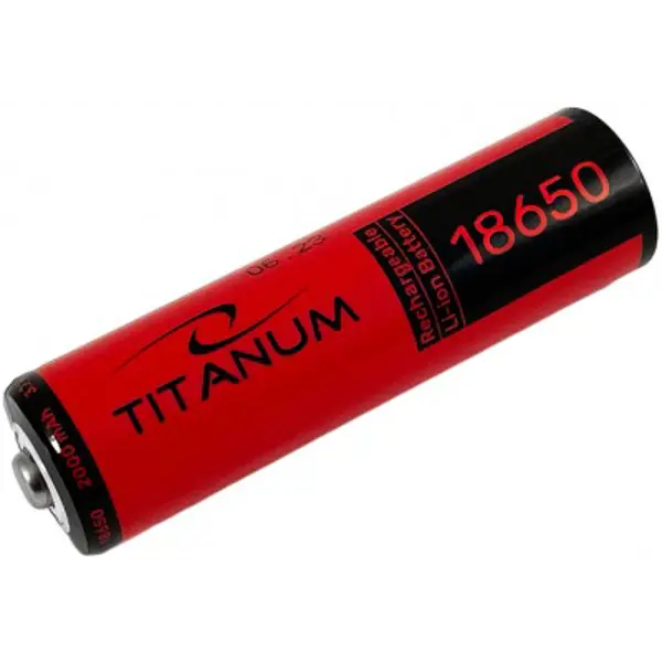 Акумулятор літієвий Li-on TITANUM 18650 2000 mAh 3.6V (без захисту) від батарейки.com.ua