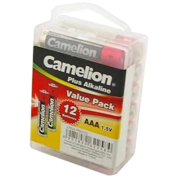 alt=Батарейка CAMELION LR 03/12 Pack (Plus Alkaline) - купити на батарейки.com.ua