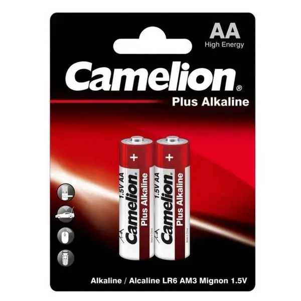 Батарейка CAMELION LR 6/2 BL (Plus Alkaline) - упаковка 24 шт. на батарейки.com.ua