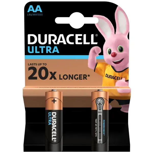 Батарейка DURACELL LR06 MX1500 ULTRA 1x2 шт. - купити на сайті батарейки.com.ua