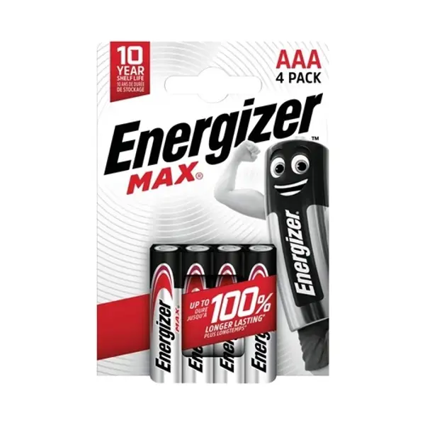 Батарейка ENERGIZER ААА LR03 MAX 1x4 шт від батарейки.com.ua