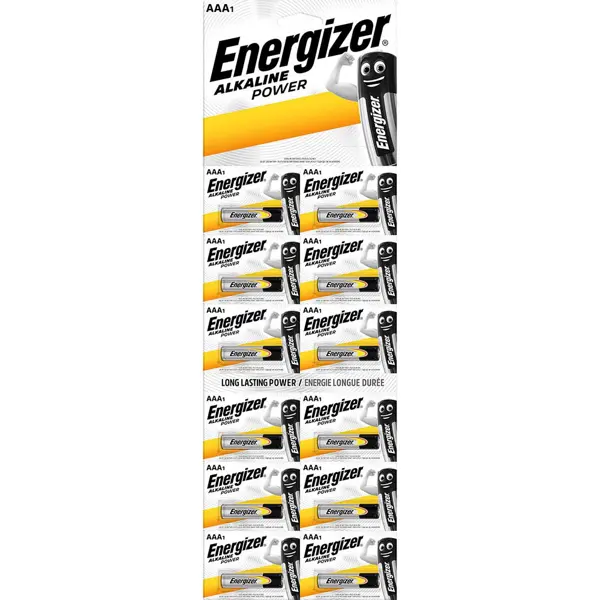 Батарейка ENERGIZER LR03 Alkaline Power 1x12 шт. - купити в Україні на батарейки.com.ua