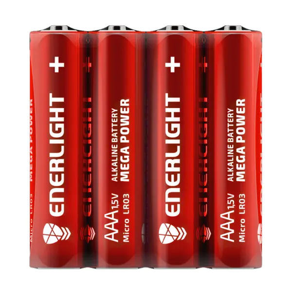 Батарейка ENERLIGHT LR3 MEGA POWER shrink4 - купити на батарейки.com.ua