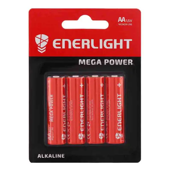 Батарейка ENERLIGHT LR6 MEGA POWER BL4 на батарейки.com.ua