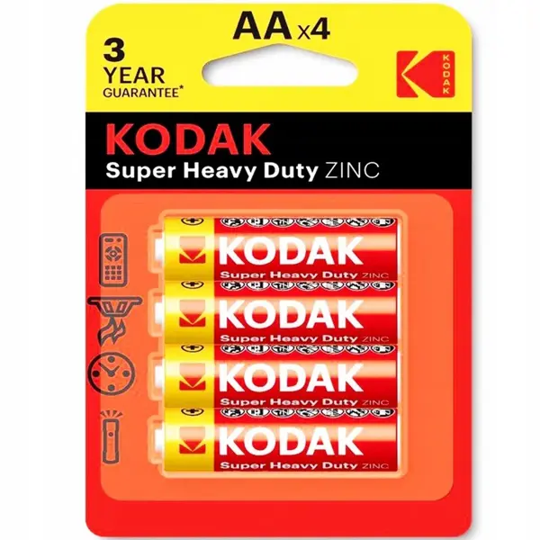 Батарейка KODAK EXTRA HEAVY DUTY R6 1x4 шт. blister - купити на батарейки.com.ua