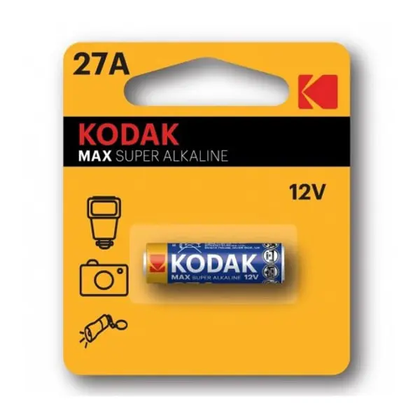 Батарейка KODAK MAX alk K 27 A (12V) 1 шт. - батарейки.com.ua