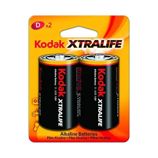 Батарейка KODAK XtraLife alk LR20, 1 упаковка з 2 шт. від батарейки.com.ua